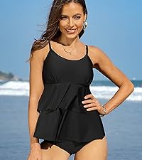 Ruffle Tankini Top