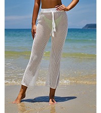 Cover Up Pants Crochet Hollow Out Beach Pants