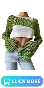 crochet see though cropped top