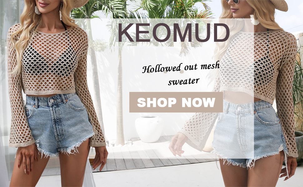  Mesh Crochet Crop Top