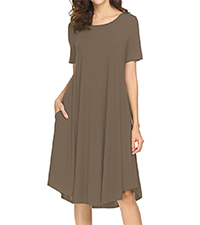 Tan Midi Dress