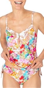 Floral Breeze Tankini Swim Top