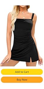 Tankini Swimsuits with Skirt 2 Piece Swimsuit for Women Tummy Control Tankini Sets Swimwear