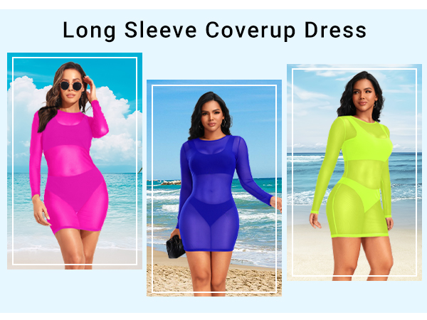 Long Sleeves Beach Dress