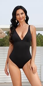 One Piece Swimsuit Black