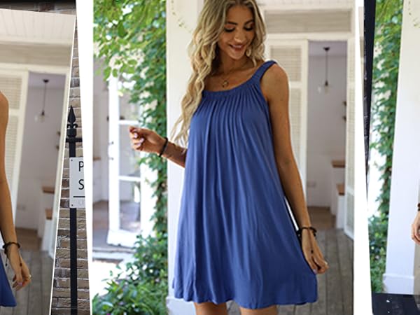 Summer Dresses for Women with Pockets Trendy Lightweight