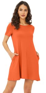 orange dresses for women