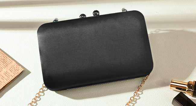 black clutch bag