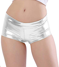 Metallic Rave Shorts