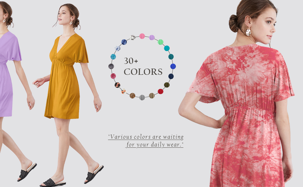 MORE THAN 30 VARIOUS COLORS DAILY WEAR KIMONO DRESS