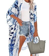 long kimono cover ups for swimwear women