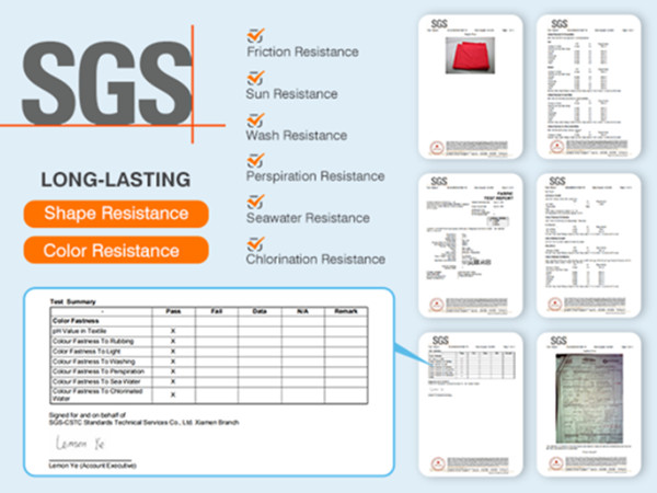 LONG LASTING MATERIALS PROOFED BY SGS