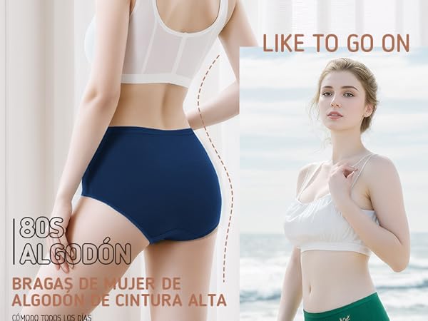 bragas mujer algodón braguita elástico culotte cintura ropa interior cómoda y sexy ropa interior