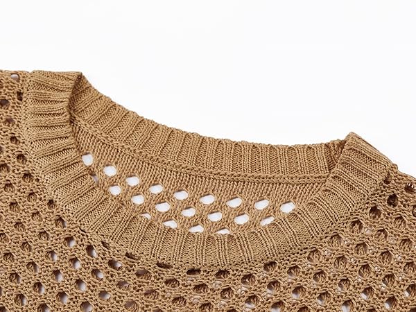 Women&#39;s Crochet Mesh Sweaters