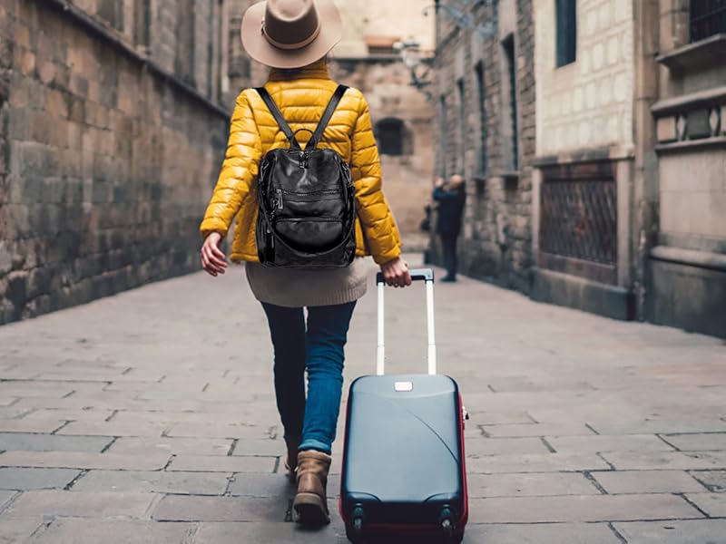 mochila mujer hombro mano bolso bandolera moda diario viajar trabajar universitario gran capacidad