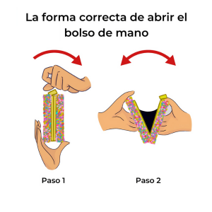 forma de abrir el bolso