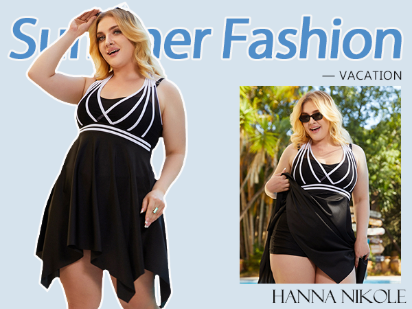 plus size swimdress