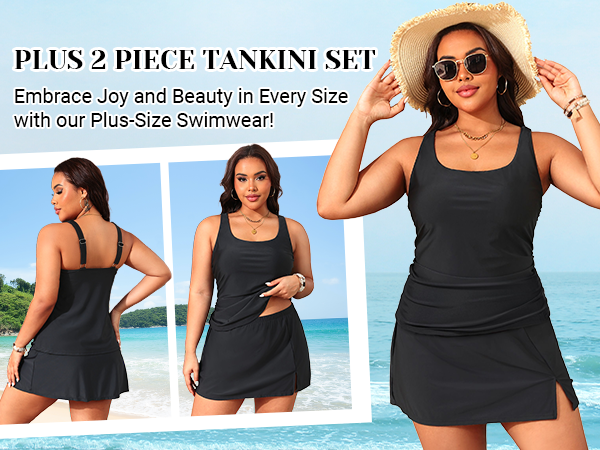 Daci Women Plus Size Two Piece Swimsuits