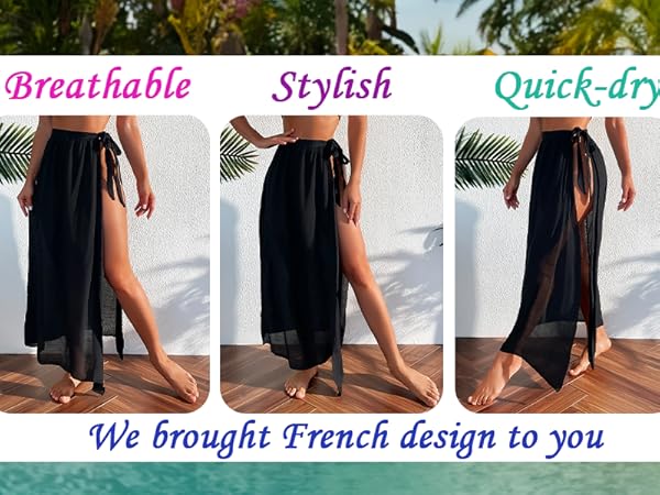 Cover Ups For Swimwear Women Pareo Bathing Suit Beach Bikini Wrap