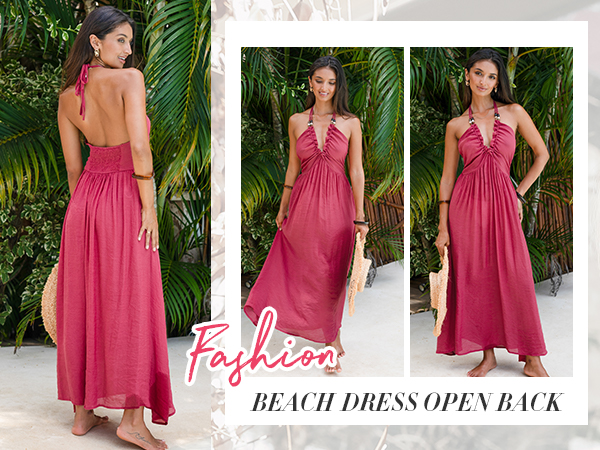 halter beach dress