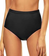 High Waisted Bikini Swim Bottoms