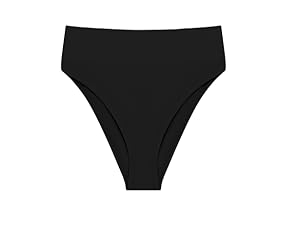 Mix &amp; Match, create your perfect style. Featuring black wide band, high waist swim bottom