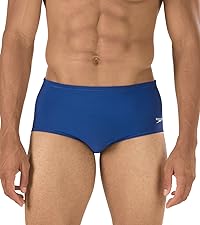 Speedo Men''s Swimsuit Brief PowerFlex Eco Dive Solid