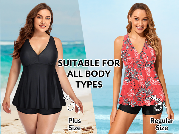 plus size swimsuit tankini top