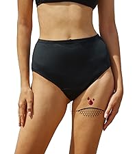 high-waisted period swimwear