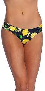 lemon love fruity print bathing suit bottom cute fresh wow factor love sexy flattering high end