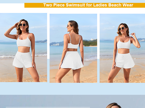 Two Piece Swimsuit for Ladies Beach Wear