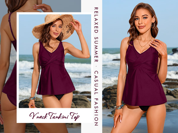 tankini tops for women swimwear