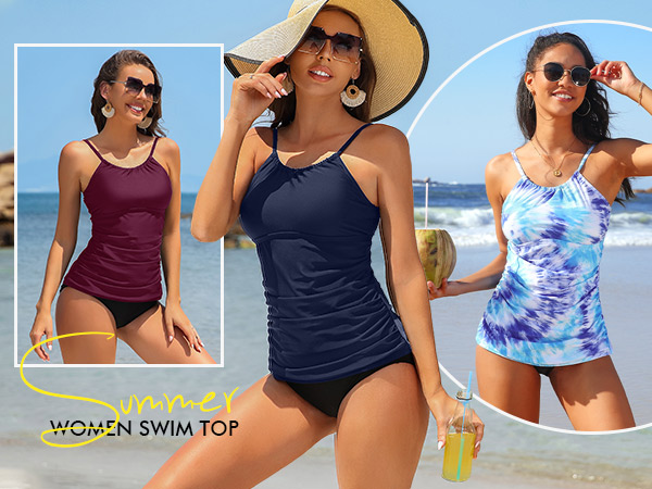 high neck tankini