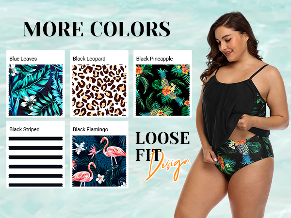 Plus Size Two Piece Swimsuits For Women