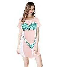 Novelty Bikini Print Cover Up