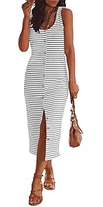 Women Summer Sleeveless Tank Dresses