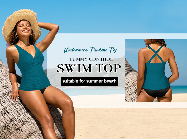 underwire tankini top