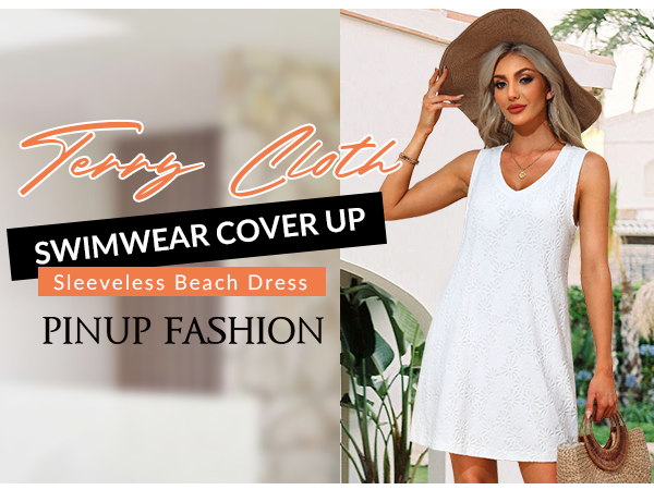 terry cloth swim cover up for women