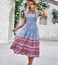 spring boho dresses for women 2024