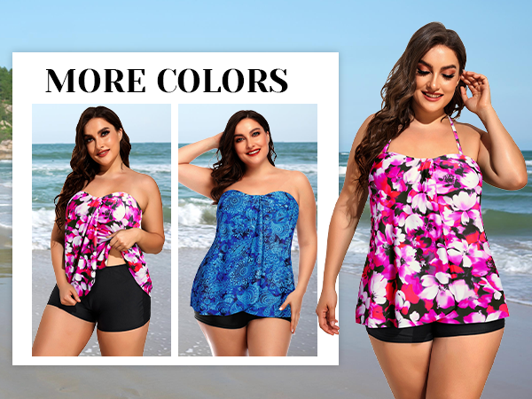 Daci Plus Size Bandeau Tankini