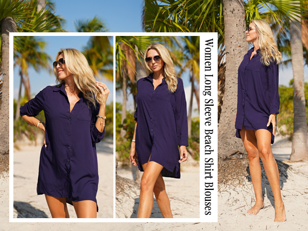 button up cover up dress