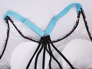 Strappy hollow-out back Ajustable shoulder straps