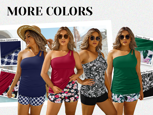 plus size tankini with shorts