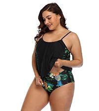 Daci Women Plus Size Tankini Swimsuit