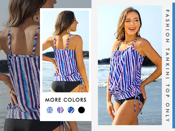 Scoop Neck Bathing Suits Top