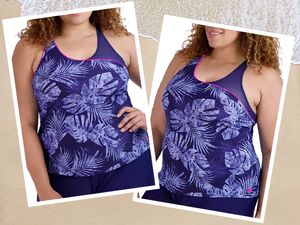 zeroxposur womens tankini top for women