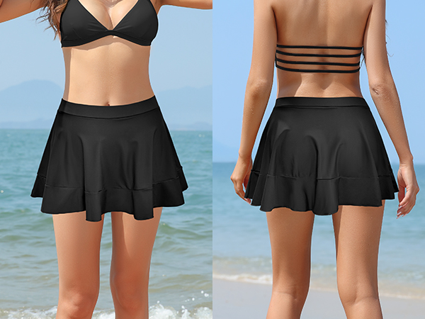 ruffled swimsuit skirt women skirted tankini bottom