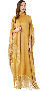 Muslim Clothing Kaftan Dresses Brown