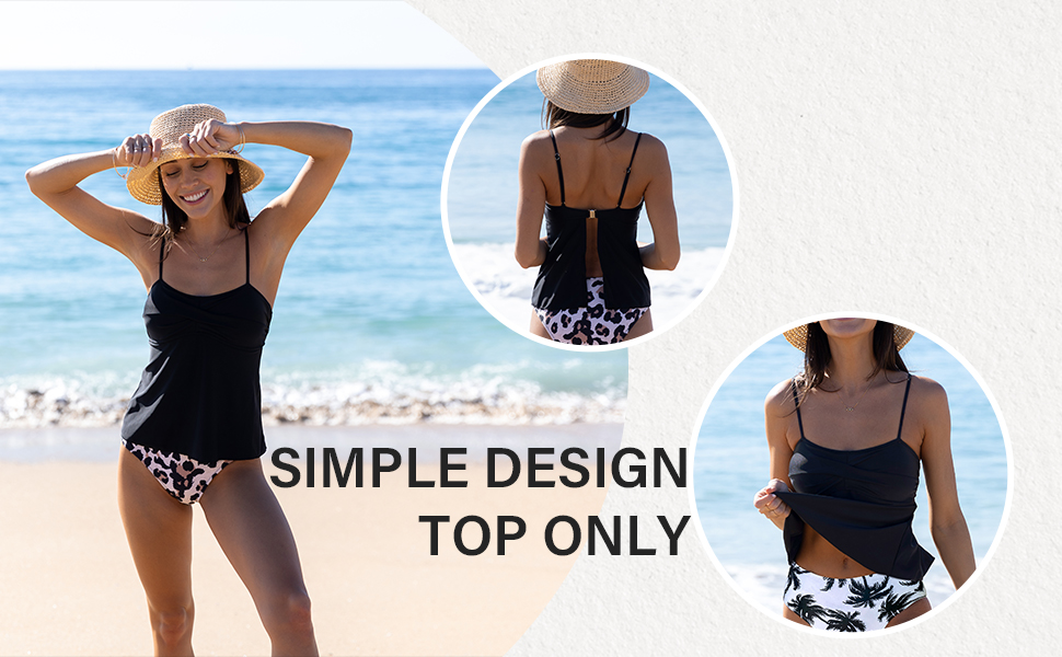 BeachsissiWomen''s Tankini Tops Crop