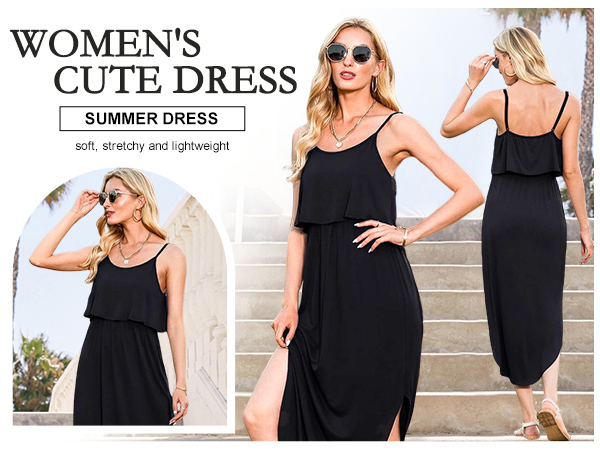 Women Summer Beach Casual Midi Dress